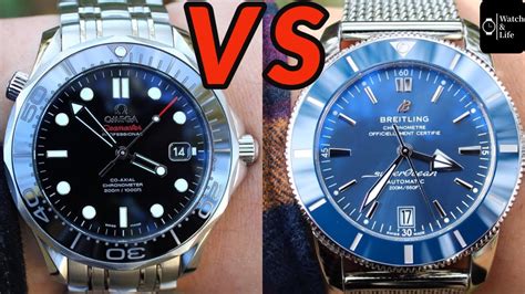 breitling superocean vs omega seamaster diver
